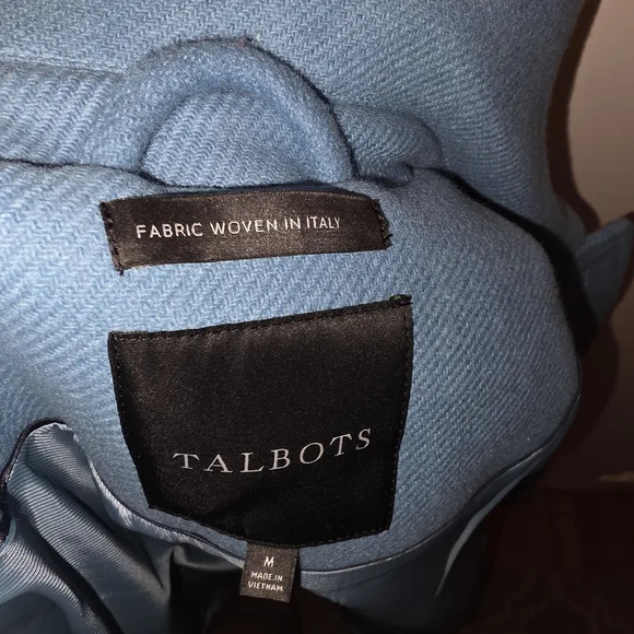 Talbots Women's Blue Pea Coat - new never worn! - Picture 5 of 6